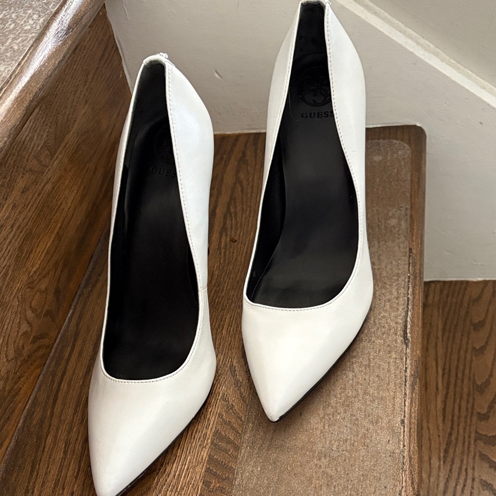 Guess Women's Classic White Heels